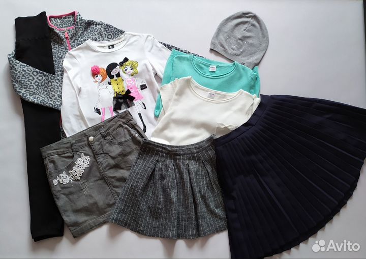 Вещи пакетом на девочку 146 152 бренды