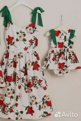 Парная одежда для мамы и малышки, для фотосессии