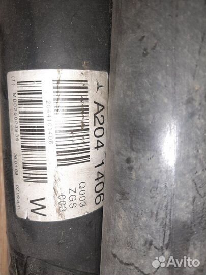 Карданный вал Mercedes-Benz C-Class W204 2008