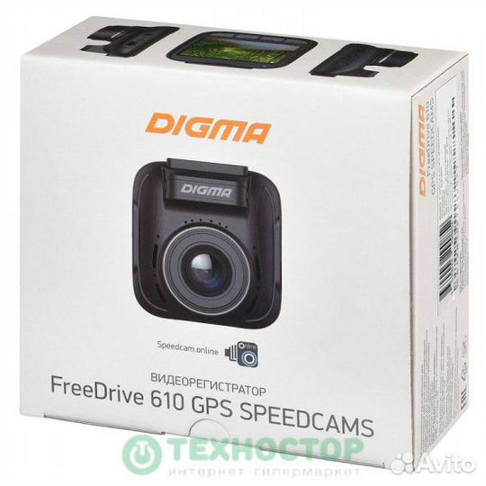 Видеорегистратор Digma FreeDrive 610 Speedcams FD