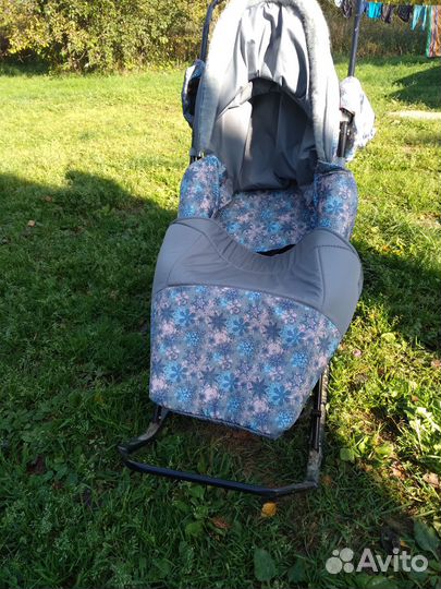 Детские санки коляска бу