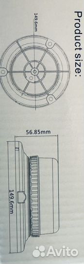 Стробоскопы мигалки синий плоский 12-30v