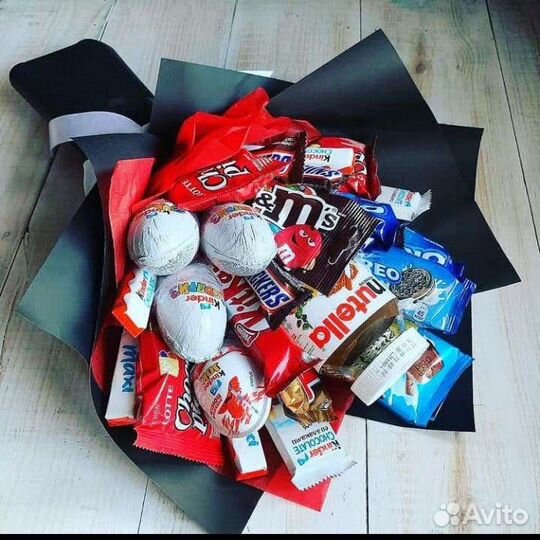 Сладкие букеты из конфет