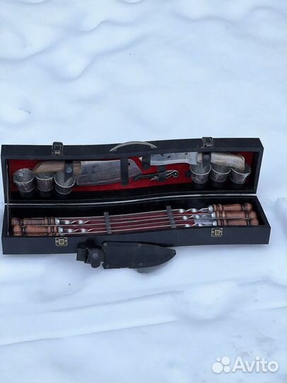 Шампура для шашлыка набор в чехле и кейсе