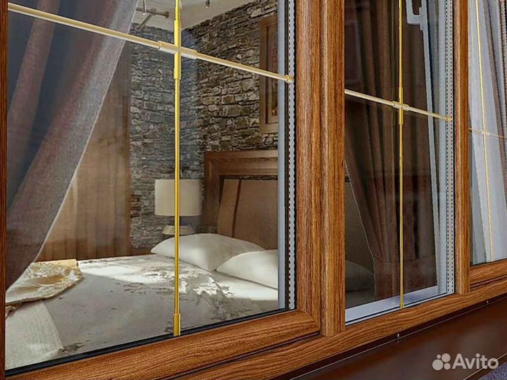 Ремонт окон, стеклопакет шумозащитный RAL7319