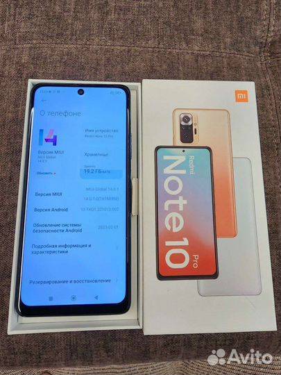 Телефон Xiaomi redmi note 10 pro