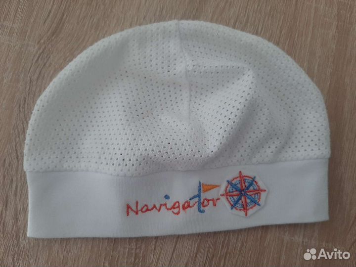 Летняя шапочка для мальчика 3-6 месяцев
