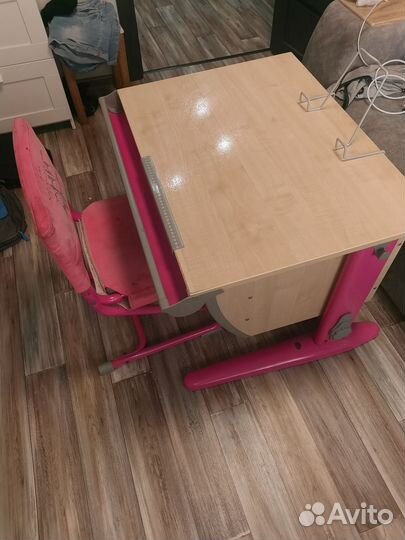 Растущая парта и стул бу
