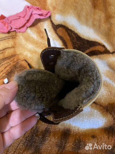 Сапоги детские кожаные