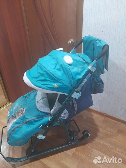 Детские санки коляска ника