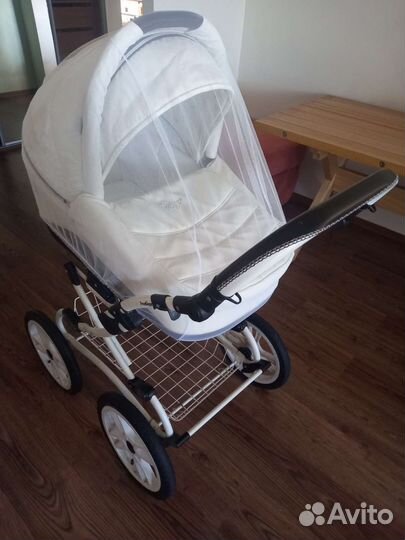 Коляска 2 в 1 indigo эко кожа