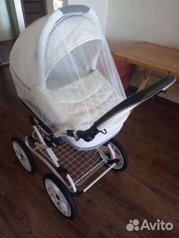 Коляска 2 в 1 indigo эко кожа