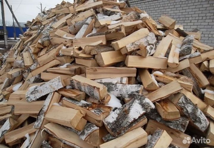 Дрова березовые сухие, горбыль