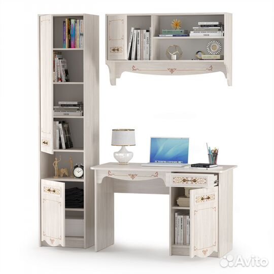 Письменный стол с полкой и пеналом Флоренция, цвет