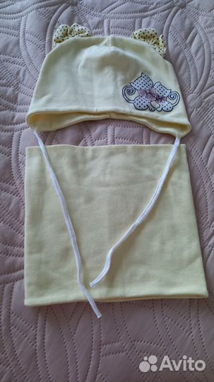 Комплект шапка, шарф