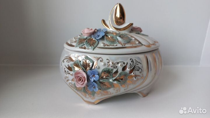 Шкатулка кисловодский фарфор