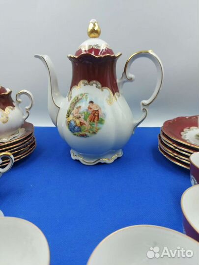 Антикварный кофейный сервиз mitterteich