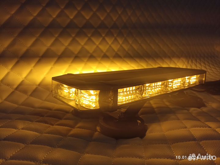 Мигалка желтая светодиодная 12-24V