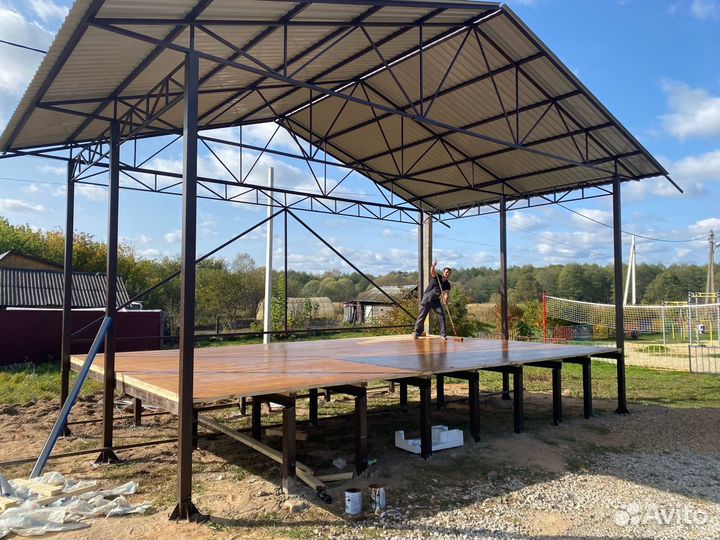 Навес металлический