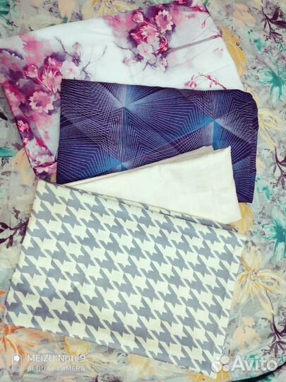 Сатиновые наволочки и простыни разных размеров