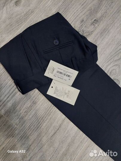 Брюки школьные синие 134