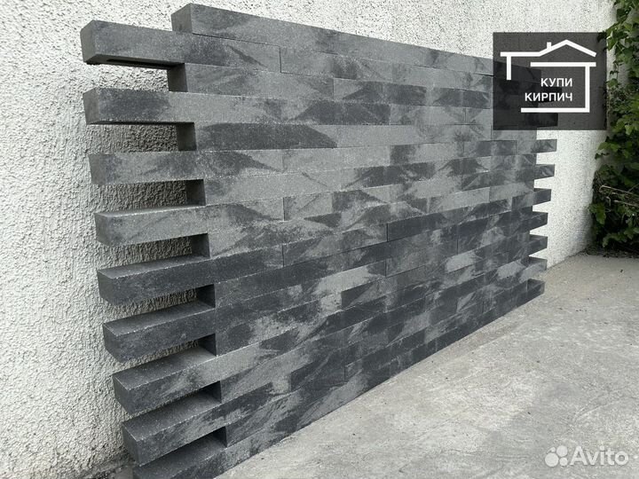 Кирпич облицовочный ригельный