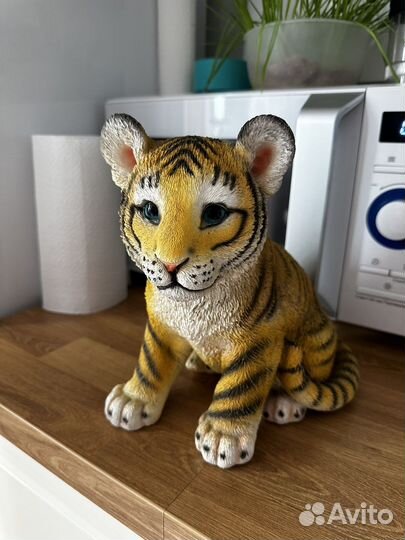 Фигурка садовая декоративная тигренок новая