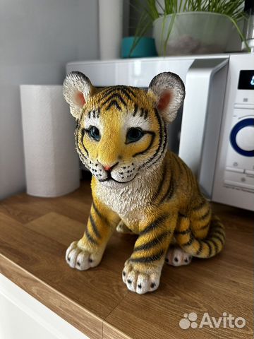 Фигурка садовая декоративная тигренок новая