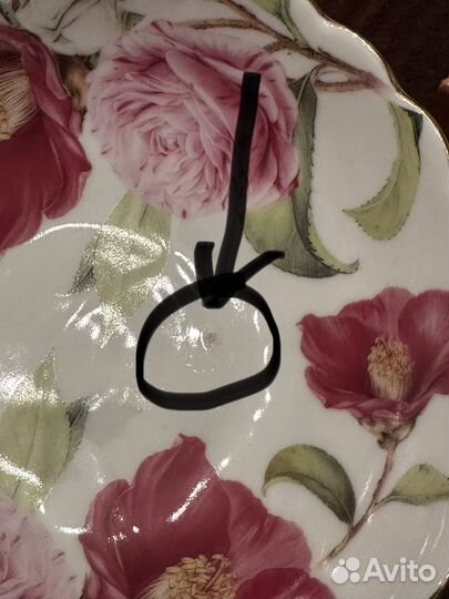 Набор фарфоровых розеток с ложечками для варенья