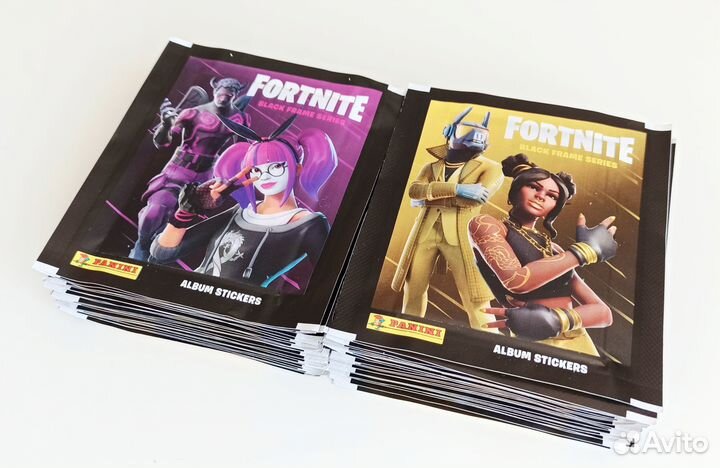 Panini Fortnite: Black frame series - Блок наклеек
