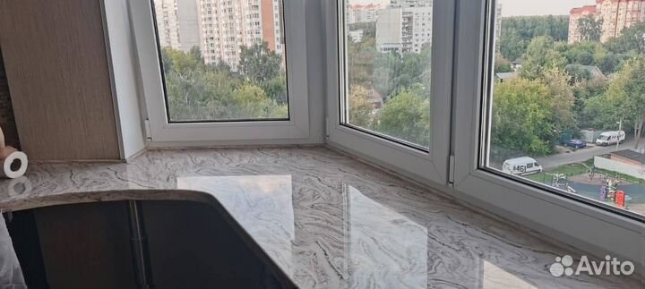 Подоконник из искусственного камня на заказ