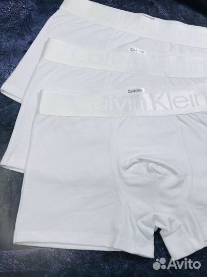 Трусы мужские боксеры calvin klein белые арт.771