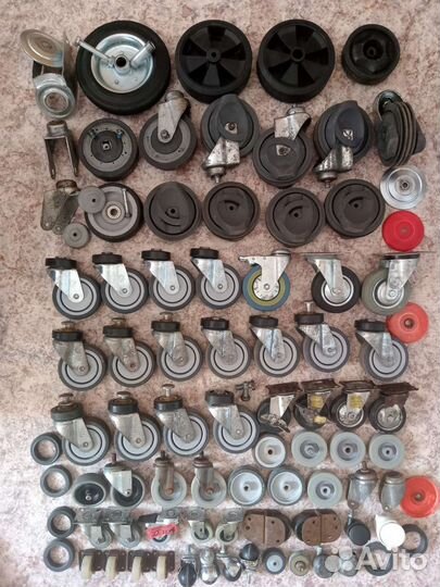 Колеса для тележек поворотные