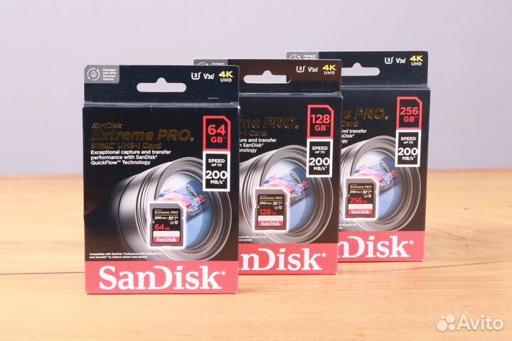 Карта памяти SD 64GB SanDisk Extrem PRO