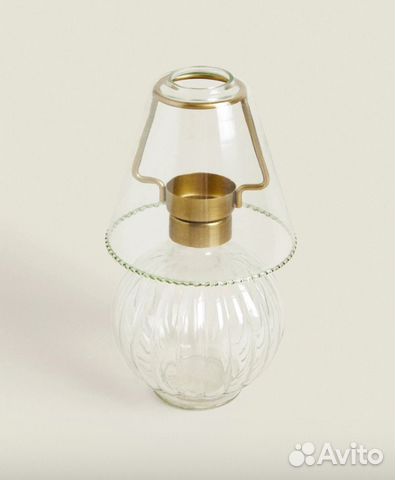 Стеклянный подсвечник zara home