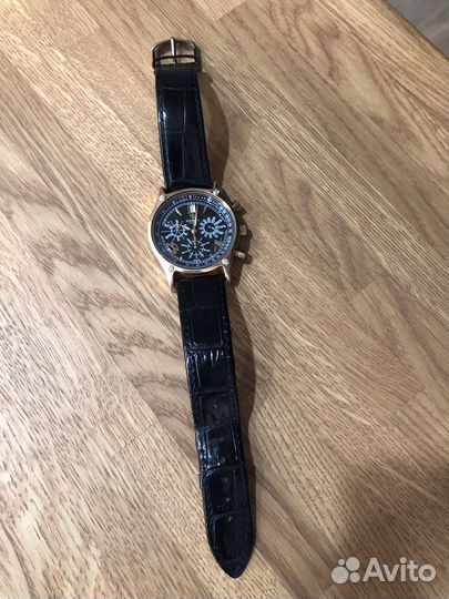 Мужские золотые наручные часы Ника