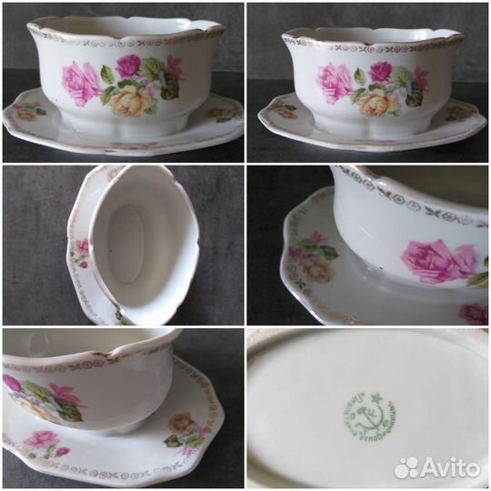 Посуда фаянс фарфор СССР, Конаково, Пролетарий