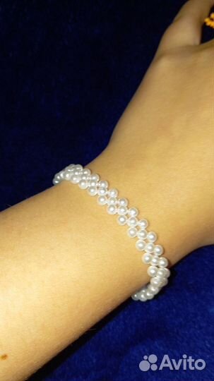 Браслет и комплект из ожерелья и серëжек из бискра