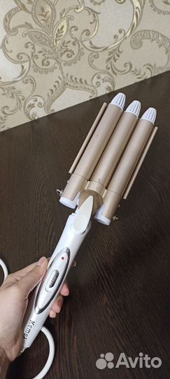 Плойка тройная для волос