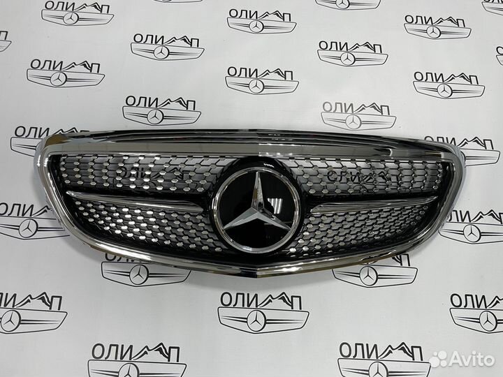 Решетка радиатора на Mercedes C class w205 classic