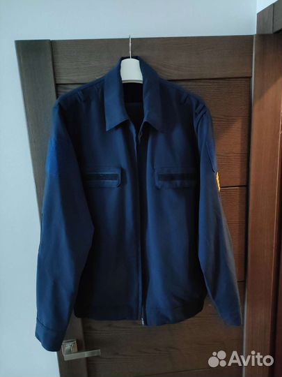 Форма офисная синяя, вкс, с длинным рукавом