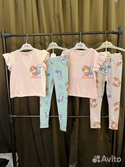 Лосины и футболка для девочки