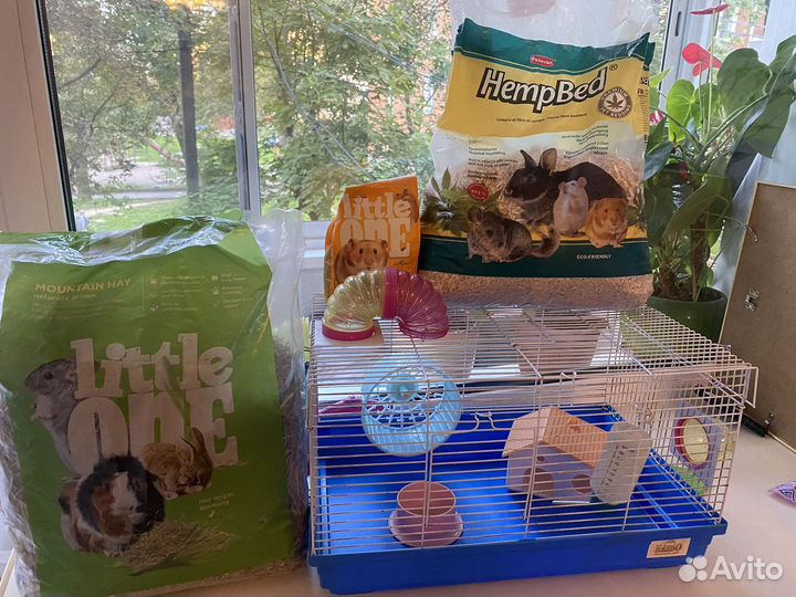 Клетка для хомяка с трубами