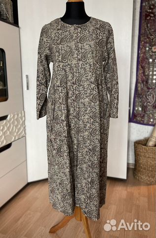 Платье в Бохо стиле, кубовая набойка