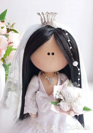 Кукла тильда ручной работы. Свадебная интерьерная