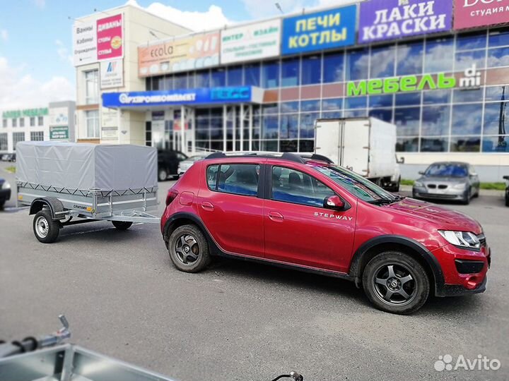 Прицеп Спутник 2.20х1.3м борт 37см тент 75см