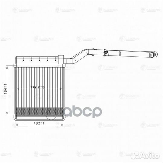 Радиатор печки ford focus II (05) LRh1076 luzar