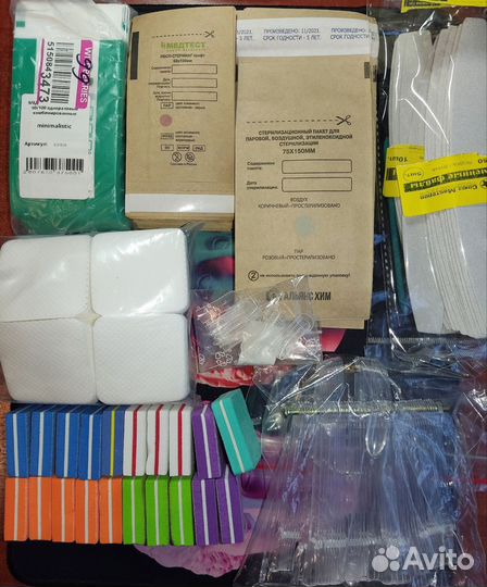 Набор для стемпинга, слайдеры, блёстки, расходники