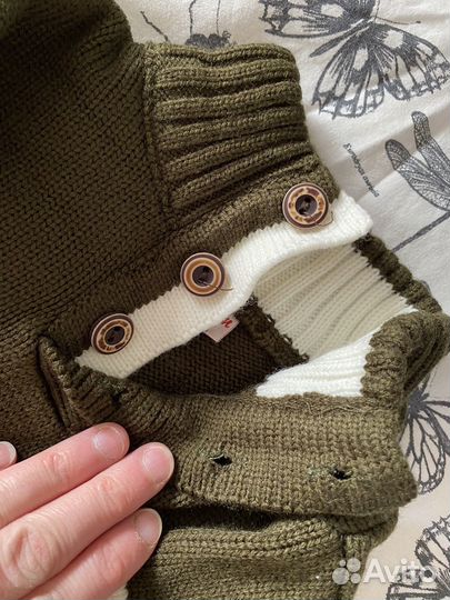 Детский свитер теплый утепленный зимний