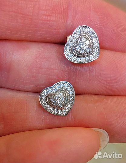 Серьги серебро
